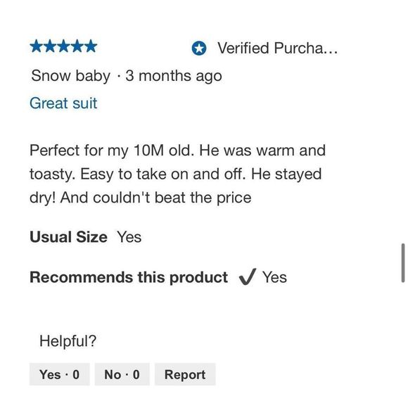 NEW! Snozu Baby 1-piece Cozy Snowsuit for Boy Girl Unisex, Blue - Picture 11 of 16